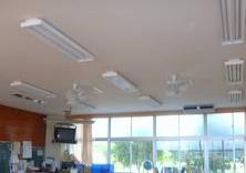 小学校教室天井扇風機設置工事